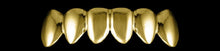 Gold and diamond grillz